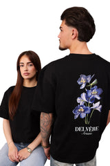 Blue flower tee