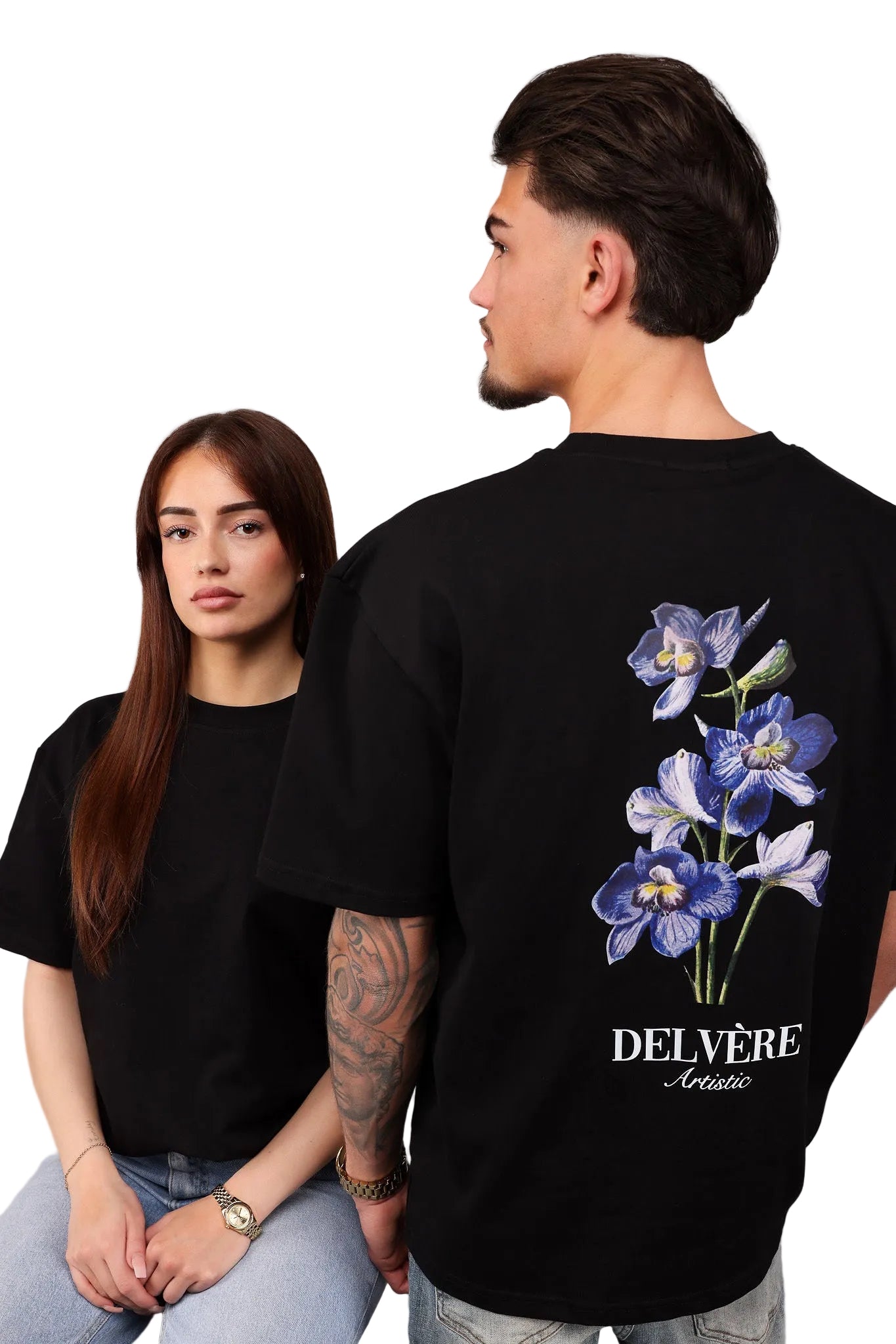 Blue flower tee